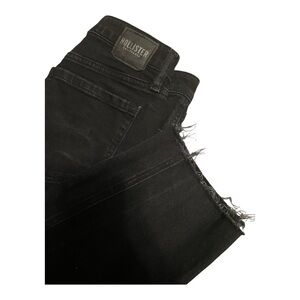 Hollister Black Distressed Mom Jeans
